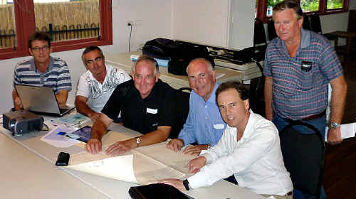 Fish review: Fishing representatives Michael Garrahy (left), Kevin Lee, Kevin Reibel, Warren Truss, Greg Hunt and (back) Terry McAndrews. Fish review: Fishing representatives Michael Garrahy (left), Kevin Lee, Kevin Reibel, Warren Truss, Greg Hunt and (back) Terry McAndrews.